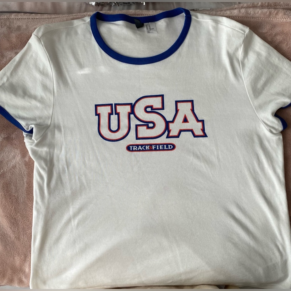 H&M USA TRACK AND FIELD T SHIRT